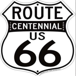 plaque déco américaine murale tole panneau de highway mother road route 66